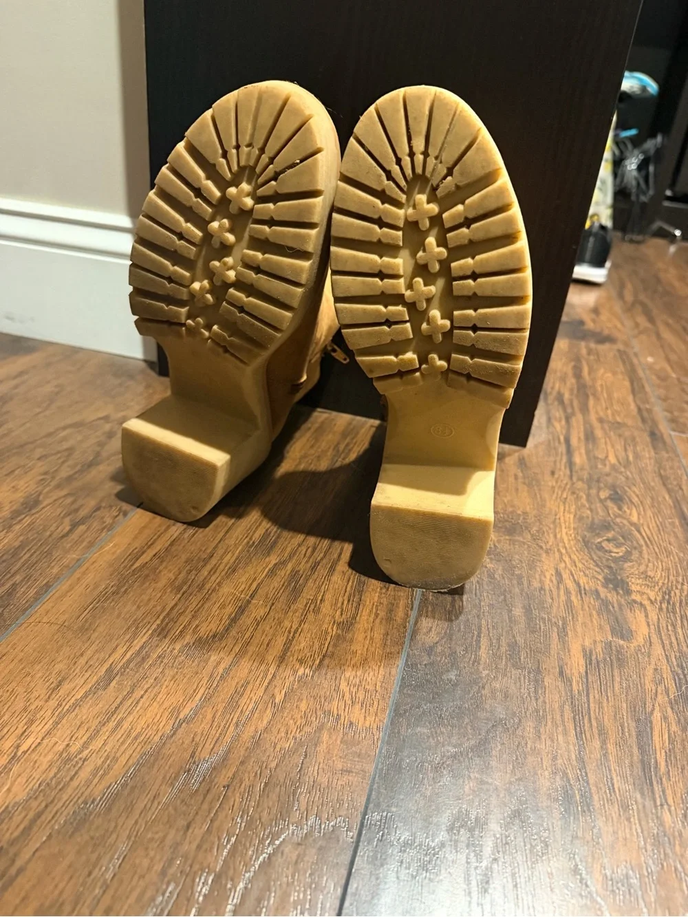 Universal Thread Tan Suede Chunky Heel Ankle Boots